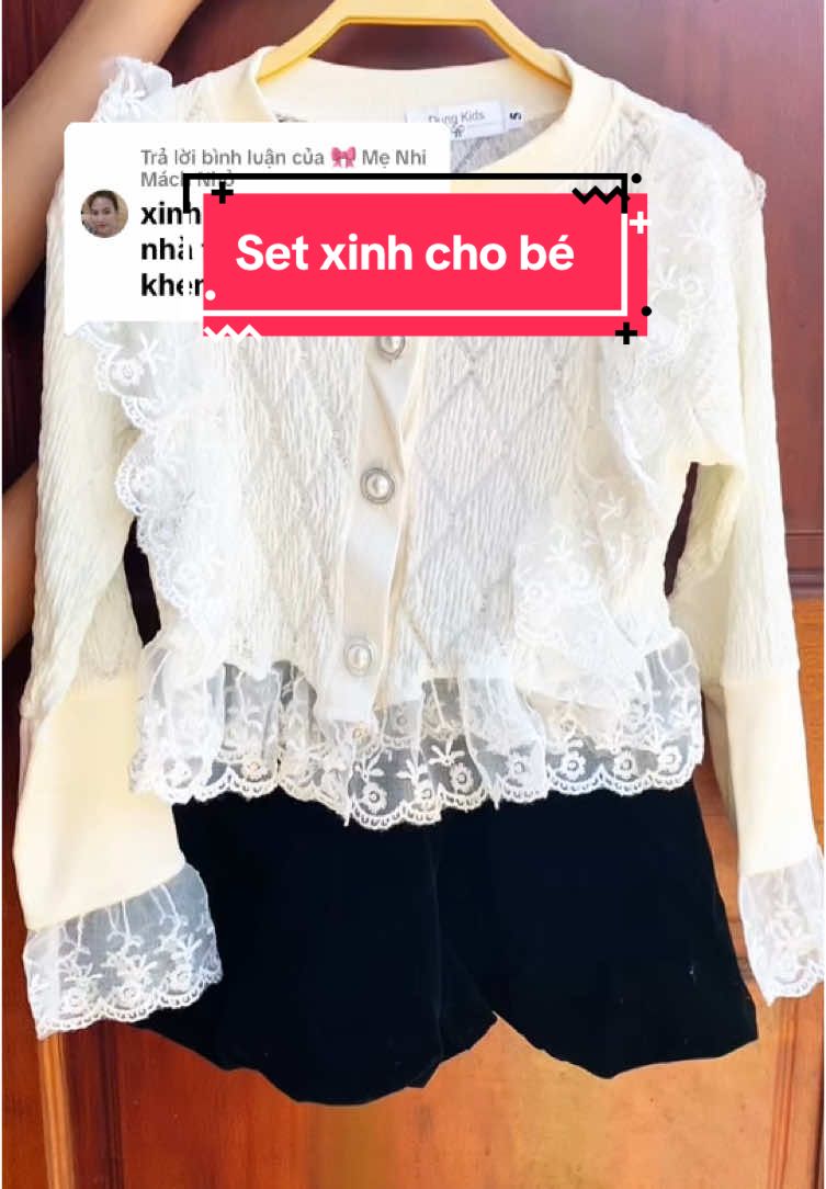 Trả lời @🎀 Mẹ Nhi Mách Nhỏ  Set áo bèo ren khuy ngọc kèm quần nhung bí phồng cho bé  #DaThao #uocduoclenxuhuong #trending #xuhuong #foryou #set #aoren #quanbi #setaoren #doxinhbegai #doxinhmoingay #setxinhchobe 