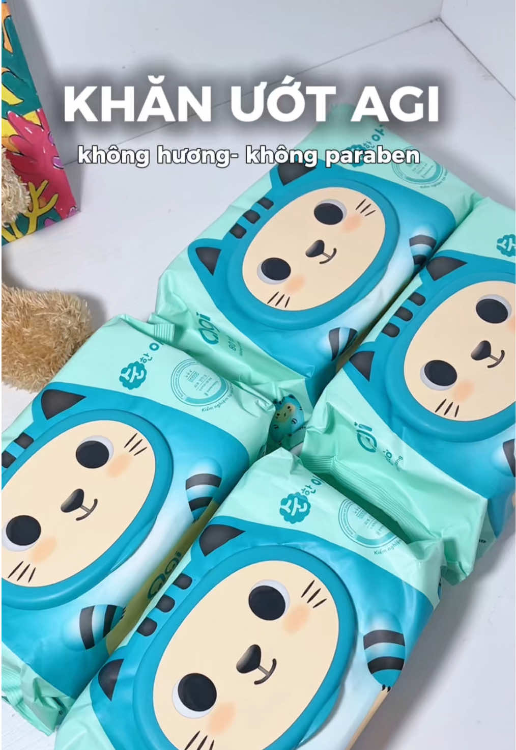 Khăn ướt Agi, không hương, mềm dai, tiết kiệm, nhà có con nhỏ không thể thiếu #khanuot #mebim #embedangyeu #Agi #lammecungthao 
