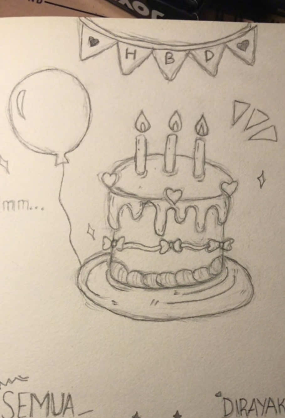 rayakan diri:) #nadinamizah #hbdtome #18 #art #fyp #giaart 