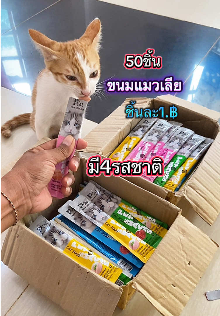 #ขนมแมวเลีย #มี4รสชาติ #แมวชอบ #สุดคุ้ม  @ออย ธัญลักษณ์  @ออย ธัญลักษณ์  @ออย ธัญลักษณ์ 