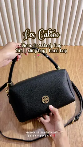 Les Catino Viona Crossbody Bag 2in1 🥰 #lescatino #taslescatino #tas #taswanita #slingbag #handbag #fashionwithibooming 
