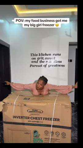 This freezer isn’t just mine, it’s ours. Every single TasteofLena order contributed to this. Thank you for believing in me ☺️ more fresh food, more orders, more blessings 🥂 