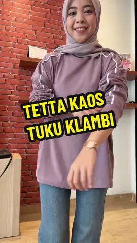 Tetta kaos warna mauve cakep gaes!
