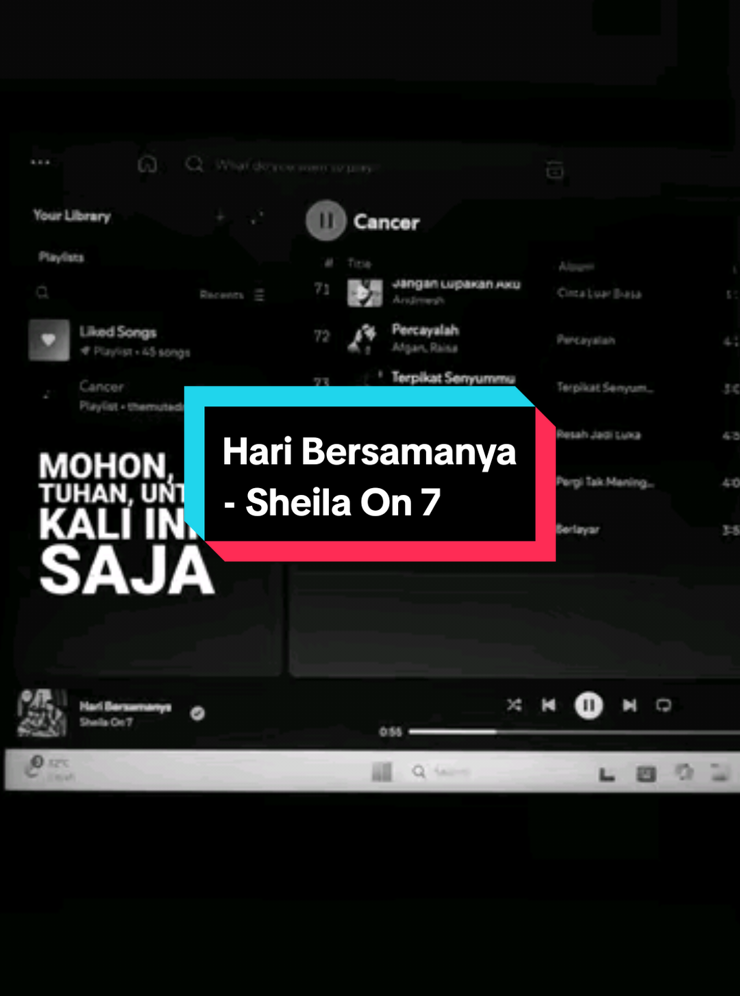#foryoupage #liriklagu #haribersamanya #lyrics #spotify 
