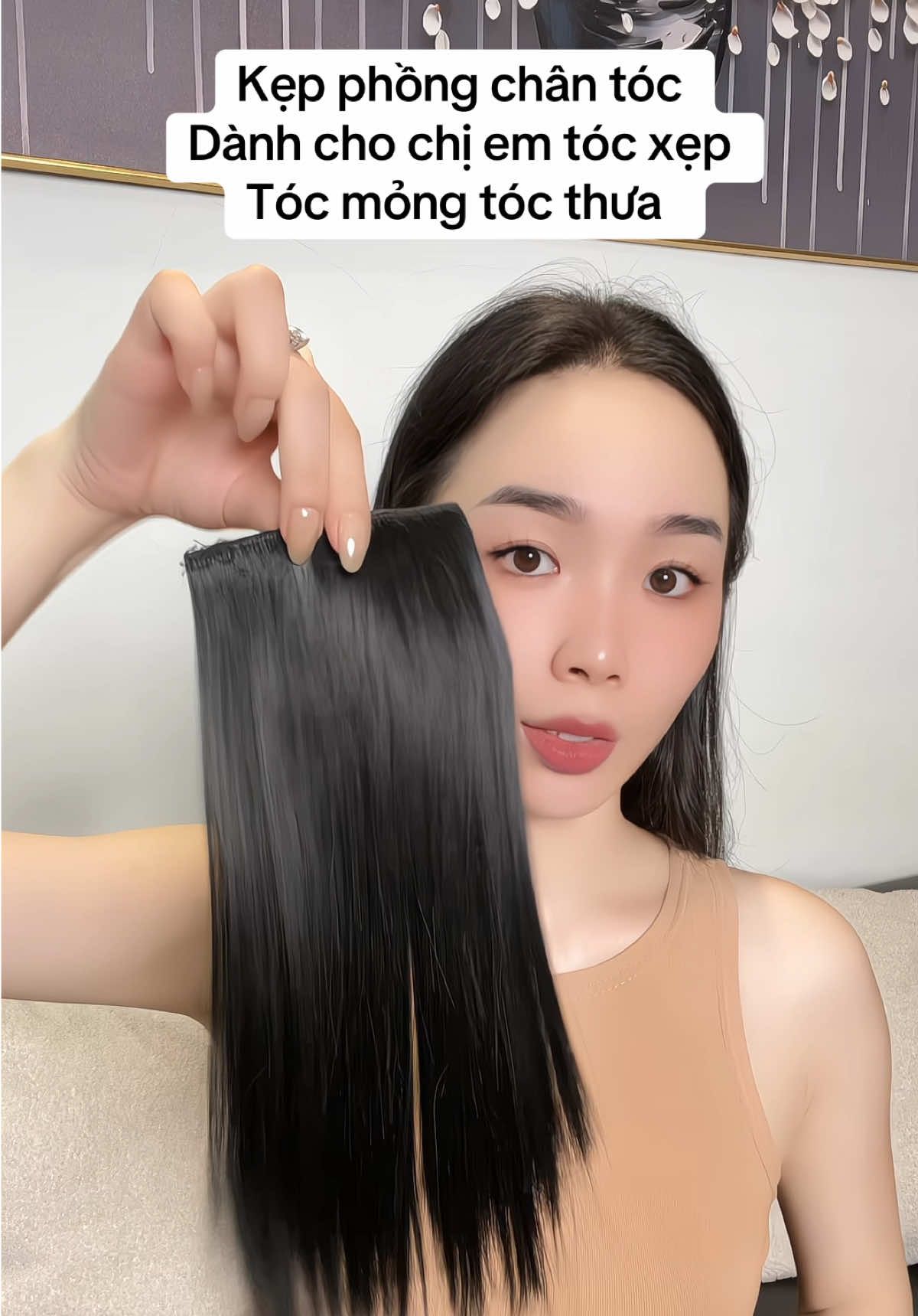 Phím tóc giả làm phồng chân tóc tiện lợi cho chị em #tocgiathuxinh #kepphongchantoc #tocgianu #xuhuong #viral #tocgiadep 