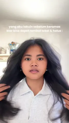 cobain hair oiling sblm keramas, dijamin rambut halus & tebel bgt  #fyp #hairoil #hairtok #rambutsehat #beautyhacks 