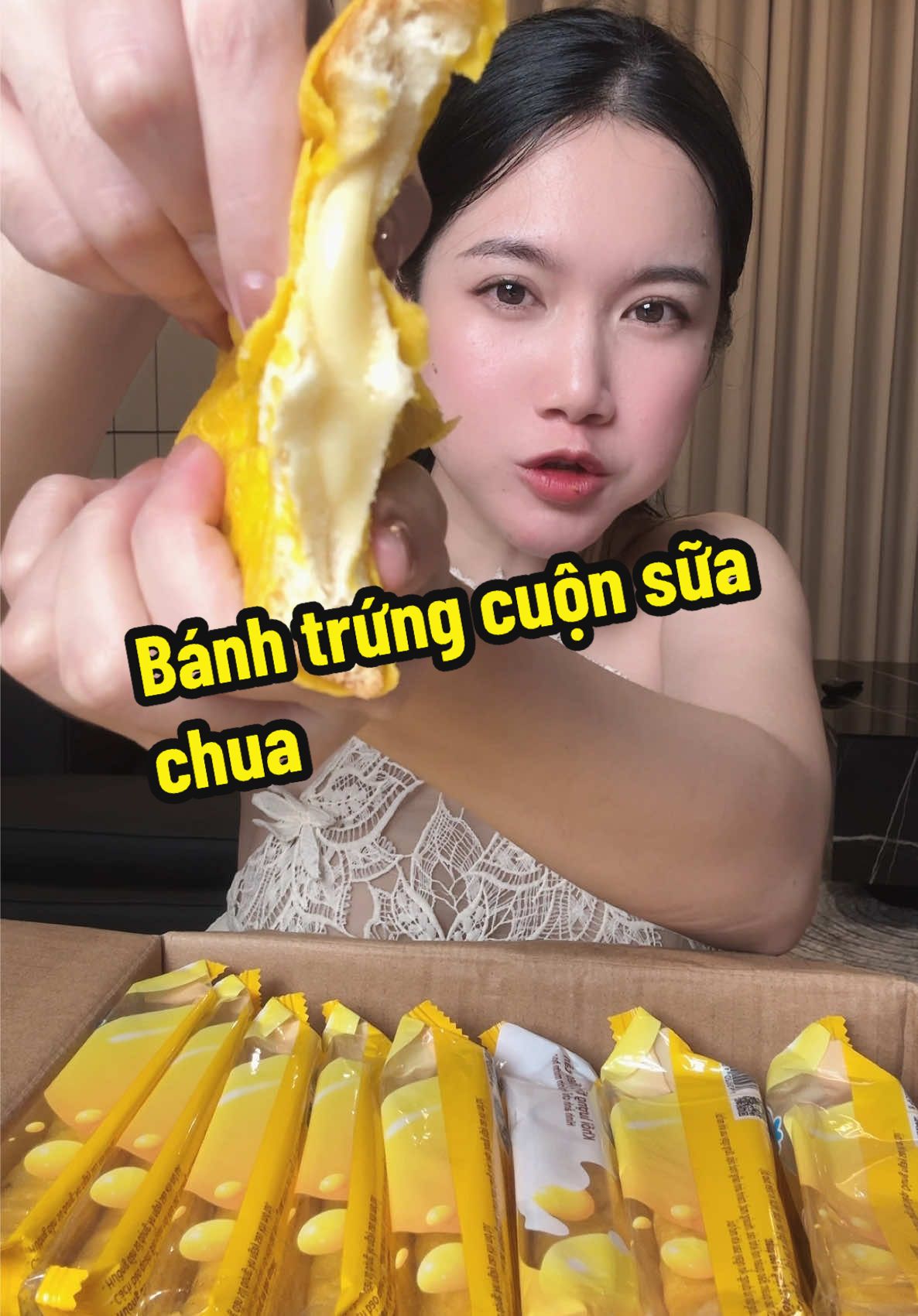 Bánh trứng cuộn sữa chua- bữa ăn sáng tiện lợi cho các bạn nhỏ #reviewdoan #doanvat 
