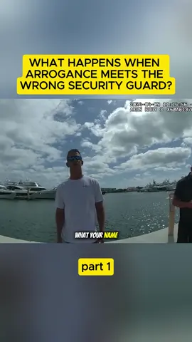 What Happens When Arrogance Meets the Wrong Security Guard#1 #cops #bodycam 