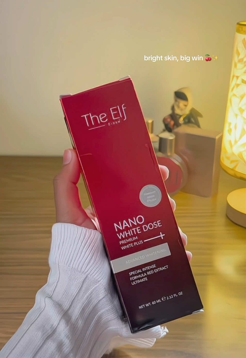 finally got u! the elf nano white dose 🍒✨ #theelf #whitening #serum #nanowhitedose #glowingskin 