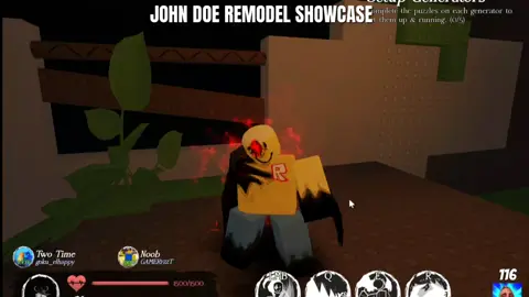 JOHN DOE REMODEL!! The remodel is only available in the Forsaken Public Testing, it'll be in the main game eventually, here's a small showcase about it. #roblox #damnation #robloxforsaken #forsakenroblox #forsaken #johndoe #march18th #fyp 
