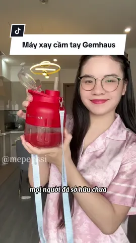 Máy xay Gemhaus vừa xinh, lại tiện, xay khoẻ. Bảng màu thì cực yêu. Mọi người tranh thủ sắm liền 1 em nha #mayxaycamtay #gemhaus #mayxaysinhto #mepepssi #review 