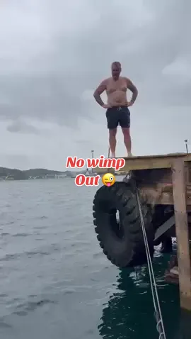 Will I jump or not. So cold and higher then it looks. #stavanger #norway #fjords #water #sea 