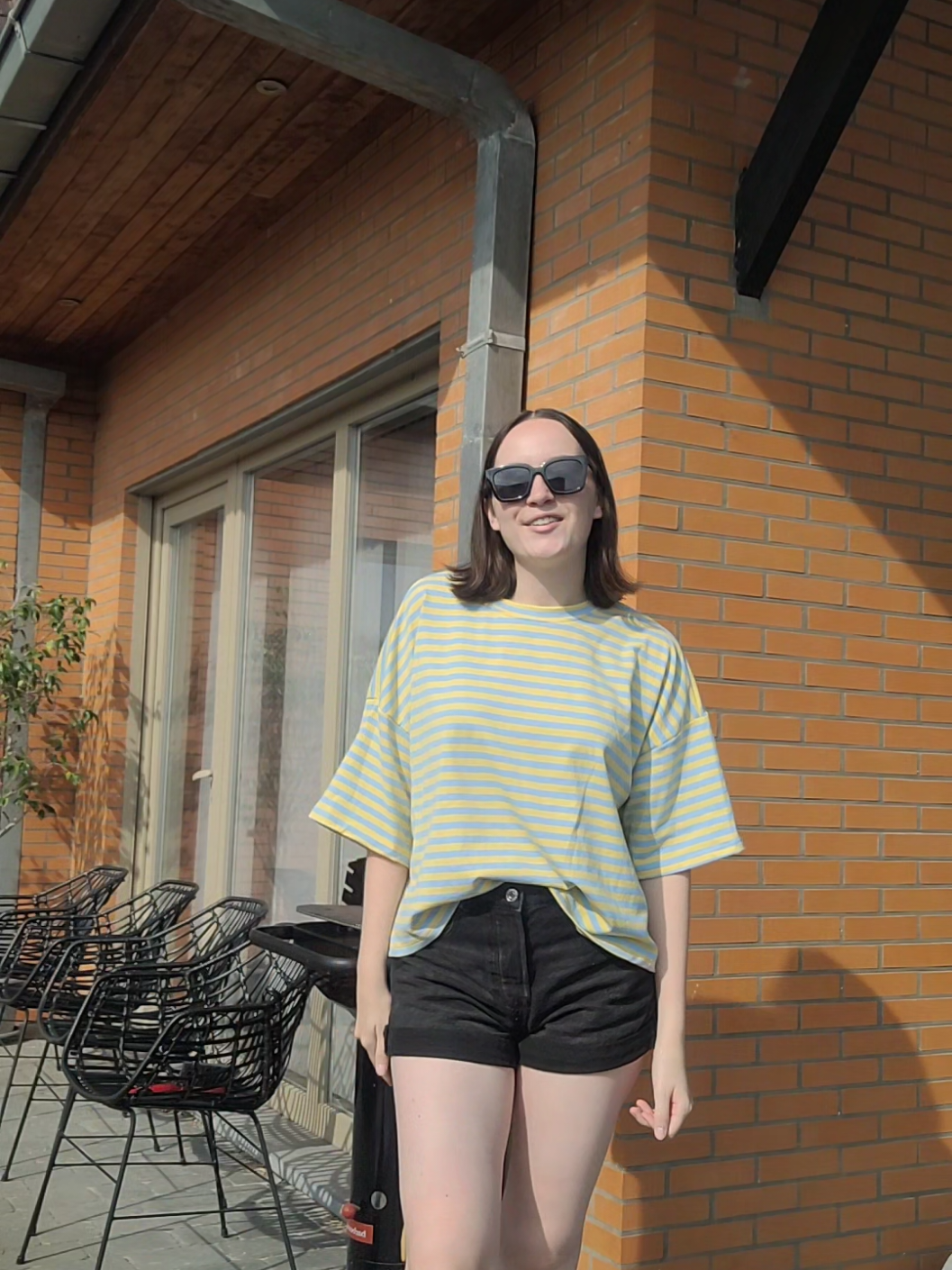 ootd // Ben ik de enige die altijd direct haar nieuwe kleren moet aandoen? 💛🩵 @Junique Fashion #OOTD #kleren #fitcheck #outfit 