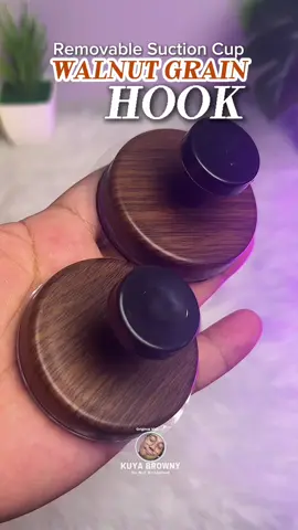 Stylish and durable Walnut Grain Suction Cup Hook – easy to install, no drilling needed! Strong hold for towels, bags, or kitchen tools while adding a natural wooden touch to your space. #hook #suctioncuphook #suctionhook #hooks #homeimprovement 
