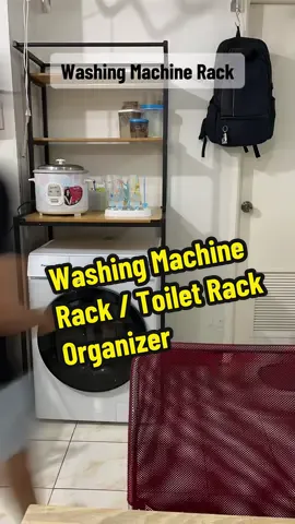 Washing Machine Rack, Toilet rack organizer to keep your things clean and organized in limited spaces. #rack #organizer #washingmachinerack #toiletrack 
