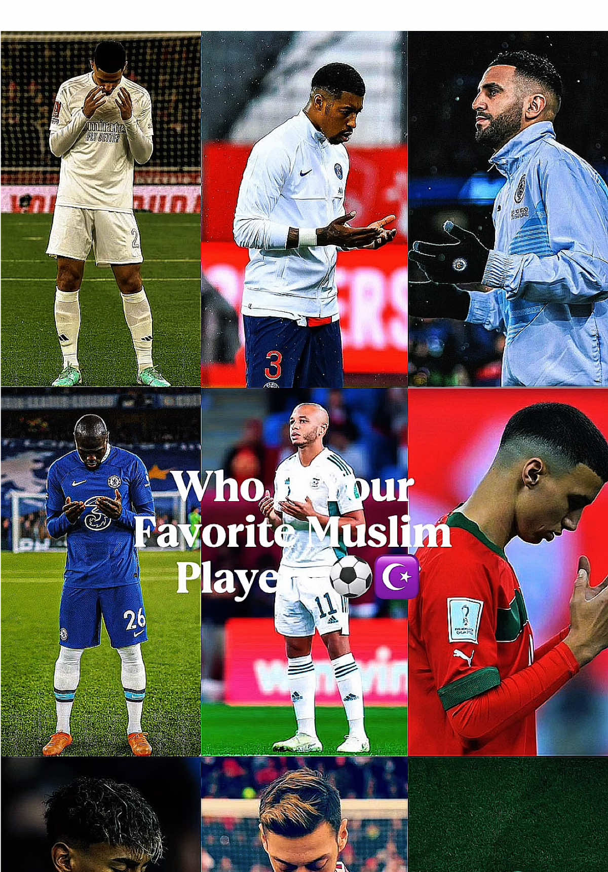 Who is your favorite Muslim players ⚽️☪️ #allah #islam #muslim #football #Soccer      