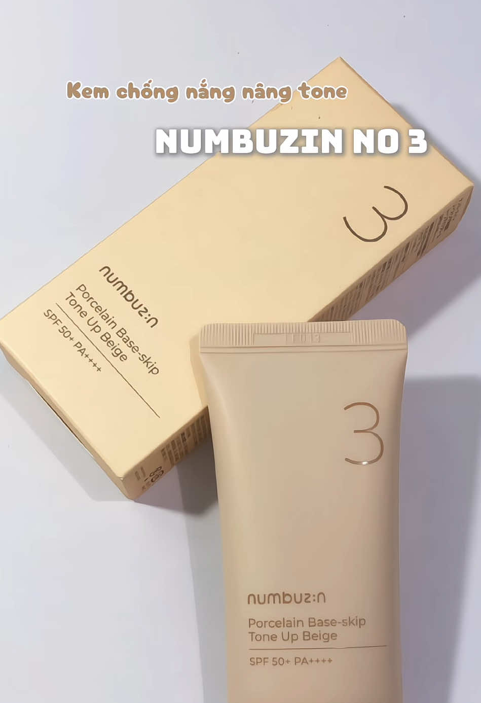 Kem chống nắng 3in1 quá là tiện luôn nàaa💛✨#numbuzin #numbuzinvn @Numbuzin Vietnam #numbuzinno3toneup #skincare #review 
