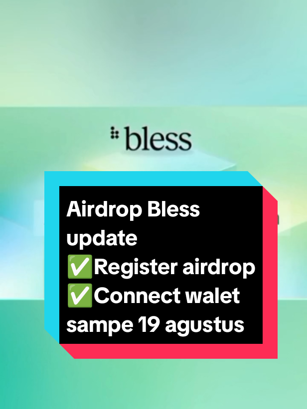 Airdrop bless update Register airdrop bless sampe 19 agustus ✅connectt Solana walett on  dashboard /airdrop Saran gw,konek pake okx walett,biar dpt bonus bostr extension 5% Kerjain juga bagian archivments nya Buat yg cari kode invite (+10% bostr extension)  Bisa pake : 7XN0XH Bless total suply 10B Alokasi airdrop 10% Selama gratisssan Kita babad aja😅 #airdrop #testnet #depin #crypto #viraltiktok 