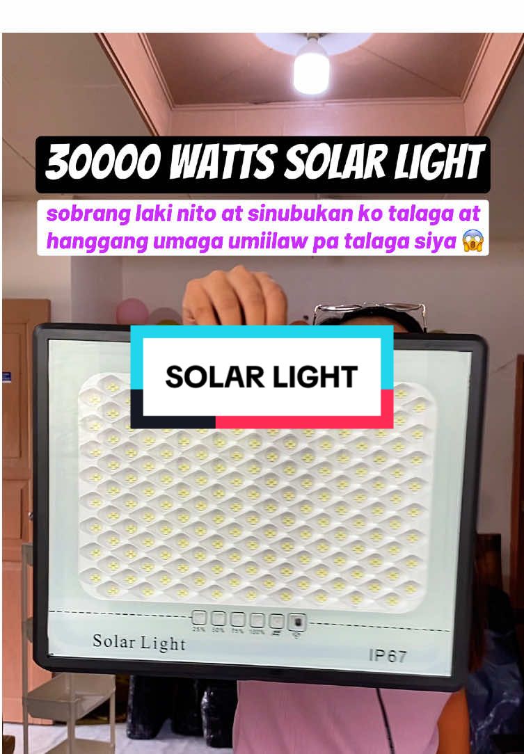 Totoo talagang maliwanag, malaki na at magdamagan pang magagamit  ✅ Solar Light ✅ 30000 watts solar light ✅ buy 1 take 1 Solar light  #solarlight #buy1take1solarlight #solarlight30000watts 