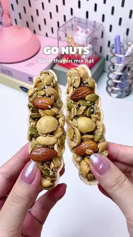 Bánh thuyền Go Nuts mix hạt dinh dưỡng vừa ngon vừa tốt cho sức khoẻ 🥰 #gonuts #banhthuyen #banhthuyenmixhat #banhdinhduong #xh 