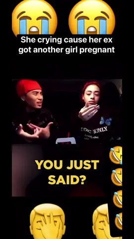 SHE CRYING BECAUSE HER EX GOT ANOTHER FEMALE PREGNANT HER BRO LIKE ARE U SERIOUS LOL 
