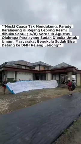 Penggiat Paralayang Bengkulu @rullysumanda  menyampaikan, Tanggal 18 Agustus mendatang masyarakat Bengkulu maupun luar Bengkulu sudah bisa menikmati olahraga paralayang (mulai dibuka untuk umum). Olahraga Paralayang ini berada di kawasan puncak Danau Mas Harun Bastari Rejang Lebong dengan menawarkan pesona alam rejang lebong yang luar biasa. Hanya saja, pada tanggal 16 - 17 Agustus besok masih berlangsung parade paralayang yang dimana guna memeriahkan semarak Hut RI ke 80. #sepenggalbengkulu #paralayang #rejanglebong #fyp #fyppppppppppppppppppppppp 
