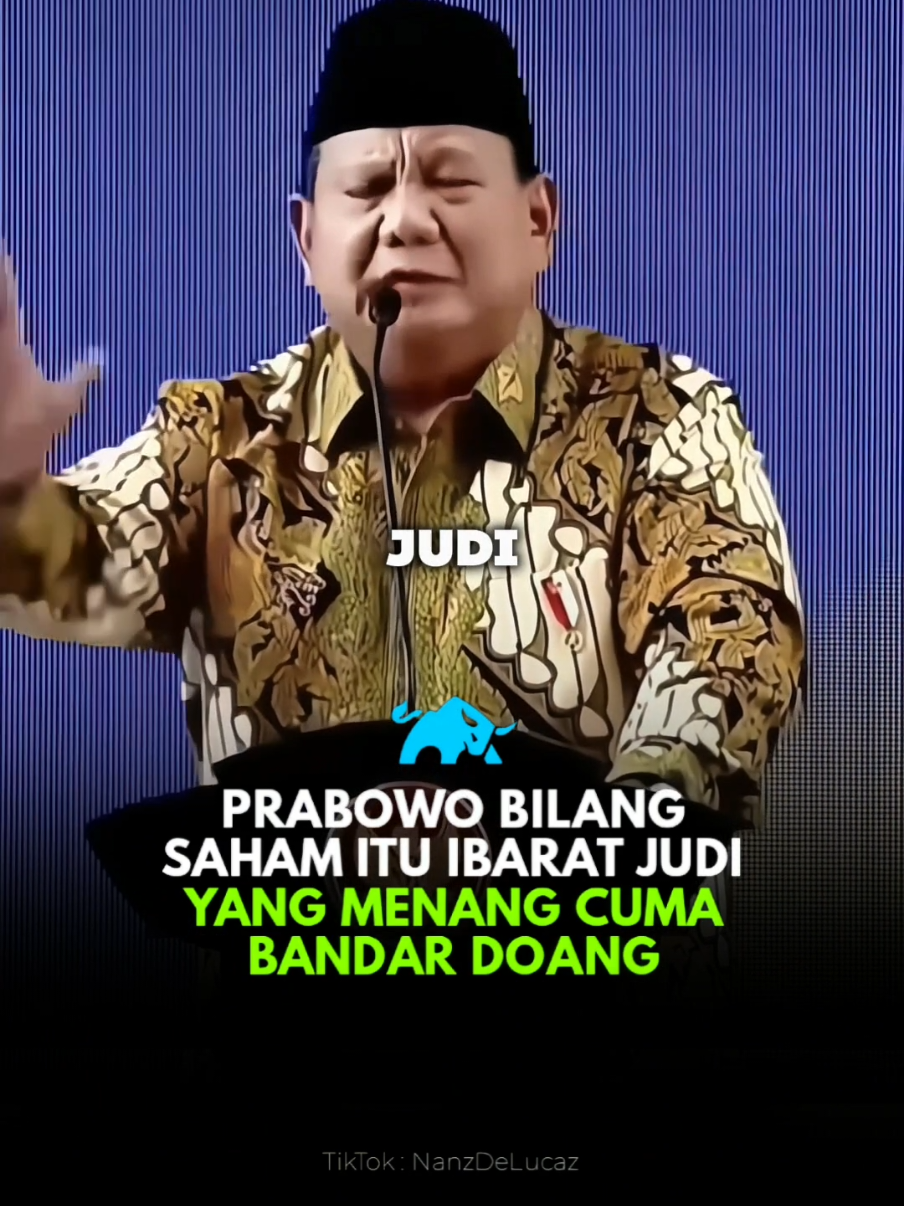 Kata pak prabowo saham itu judi, gimana menurut kalian? #prabowo #saham #andryhakim #stockwise #foryoupage 