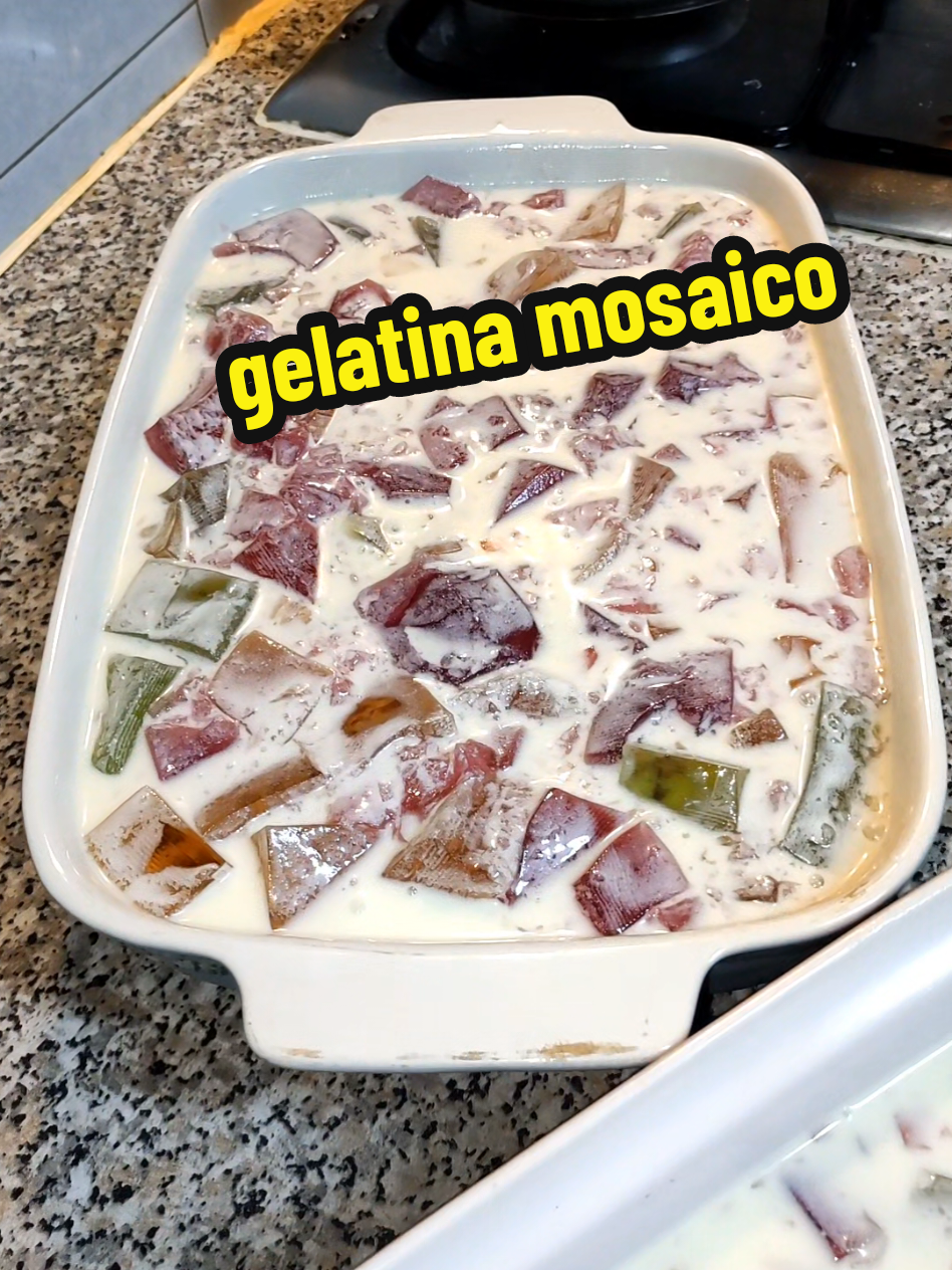 quem vai fazer? 😊 #gelatinamosaico #sobremesafacil 