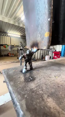 The real ironman  how strong is your weld  #ironman #steel #strong #campervanlife #fabrication 