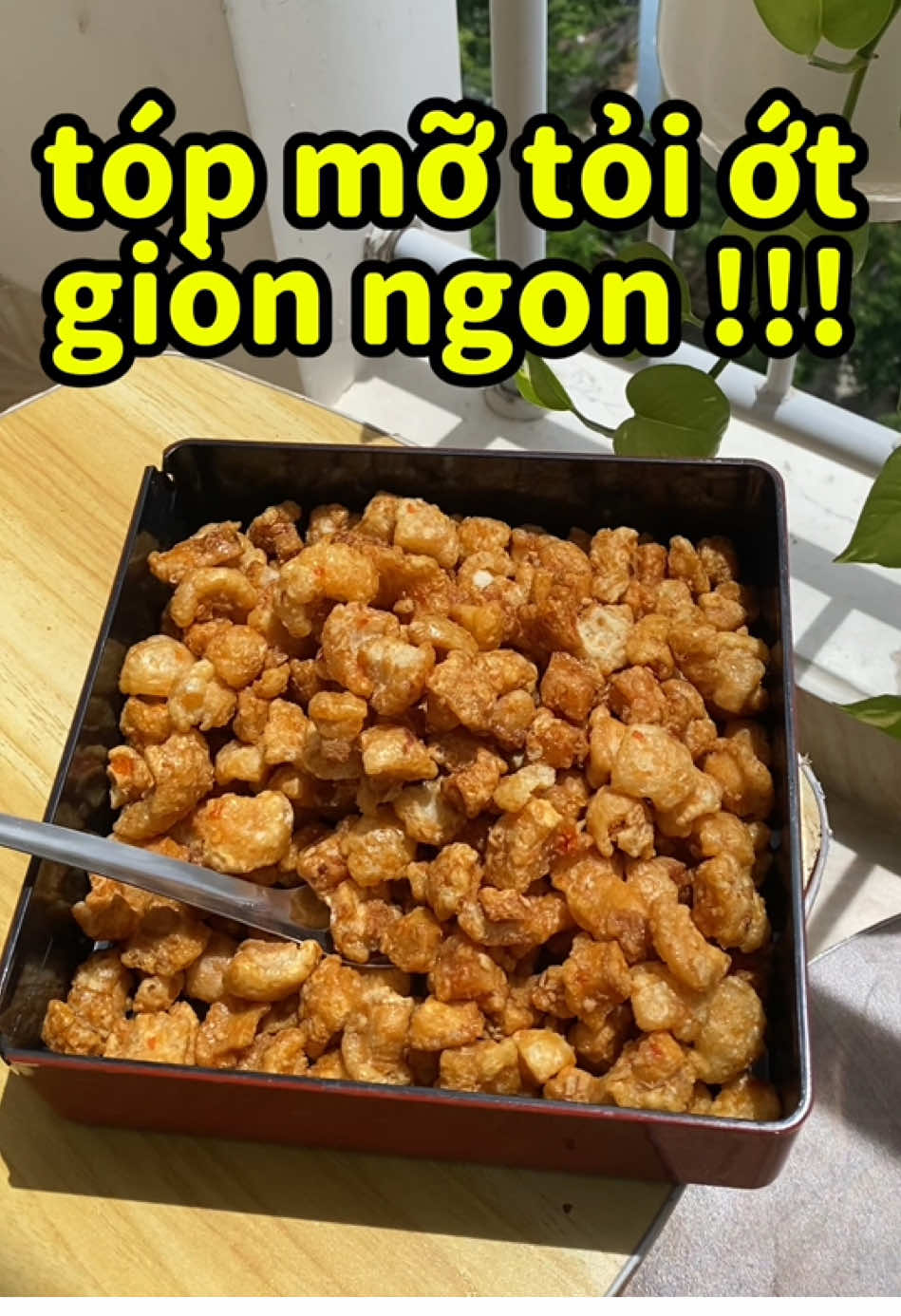 tóp mỡ giòn tỏi ớt #tópmỡ #tópmỡthiênan 