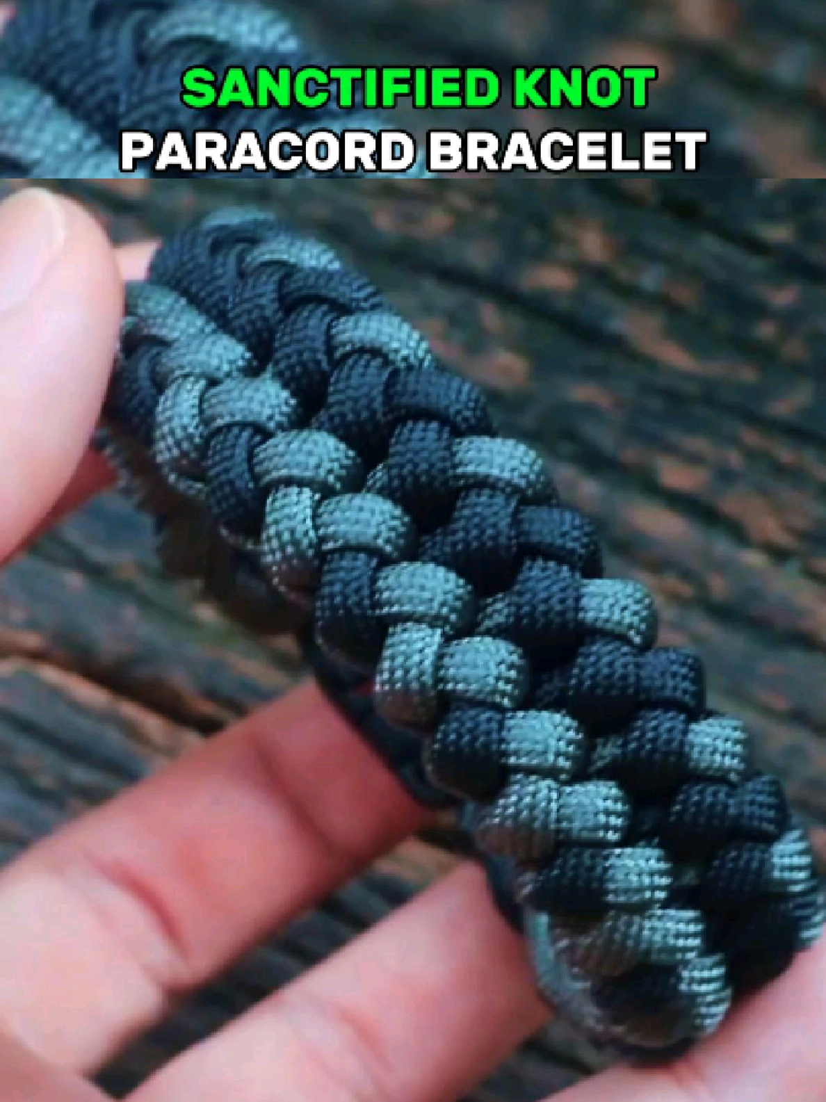 Sanctified Knot Paracord Bracelet #handmade #sanctifiedknot #paracordbracelet #braceletmaking #DIY 