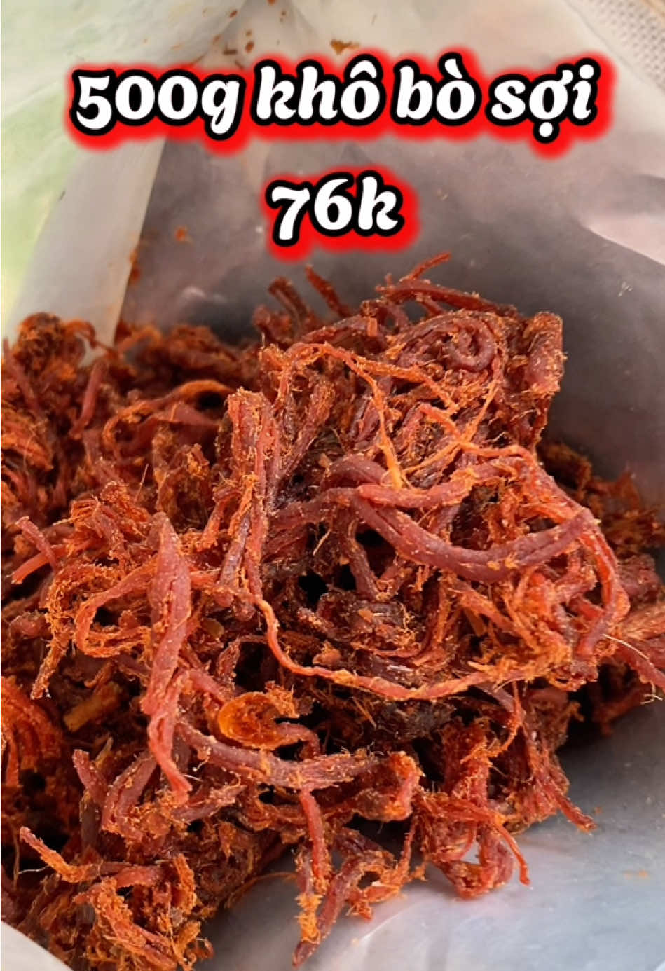 500g khô bò sợi ngon vừa vị (khô gà tẩm vị bò )#khôbòsợi 