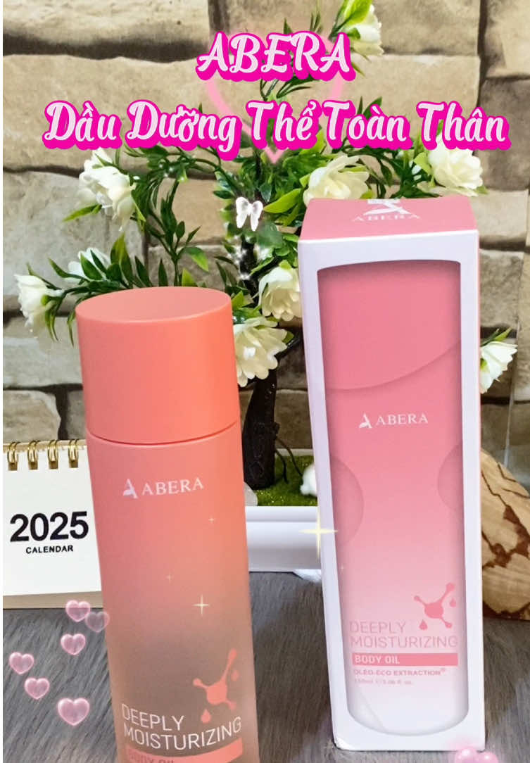 Da khô thì bạn thử tham khảo dầu dưỡng này nha, mướt mịn thích mê. #abera #dauduong #skinbody #goclamdep #bodyoil #yen_review_ 
