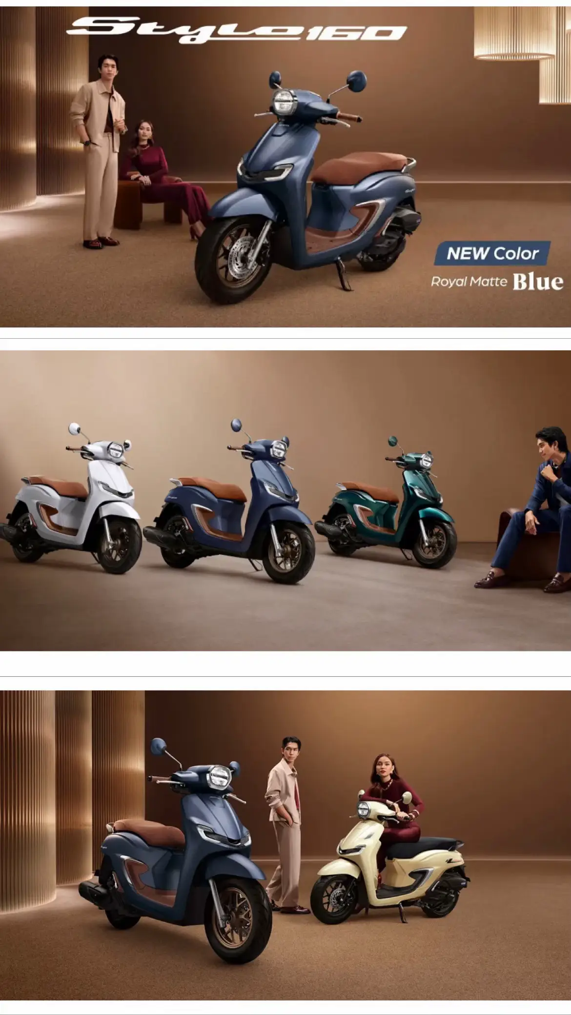 Warna terbaru Royal Matte Blue menambah pilihan dari Honda Stylo 160 . Siapa yang masih ngidam banget sama motor Honda yang satu ini? Gue sendiri masih belum kesampaian yang warna Royal Green nya uda keluar lagi aja yang biru ini.  Gimana menurut kalian? Komen ya guys warna favorit kalian.  #hondastylo #stylo160 #motorhonda #fyp #foryou 