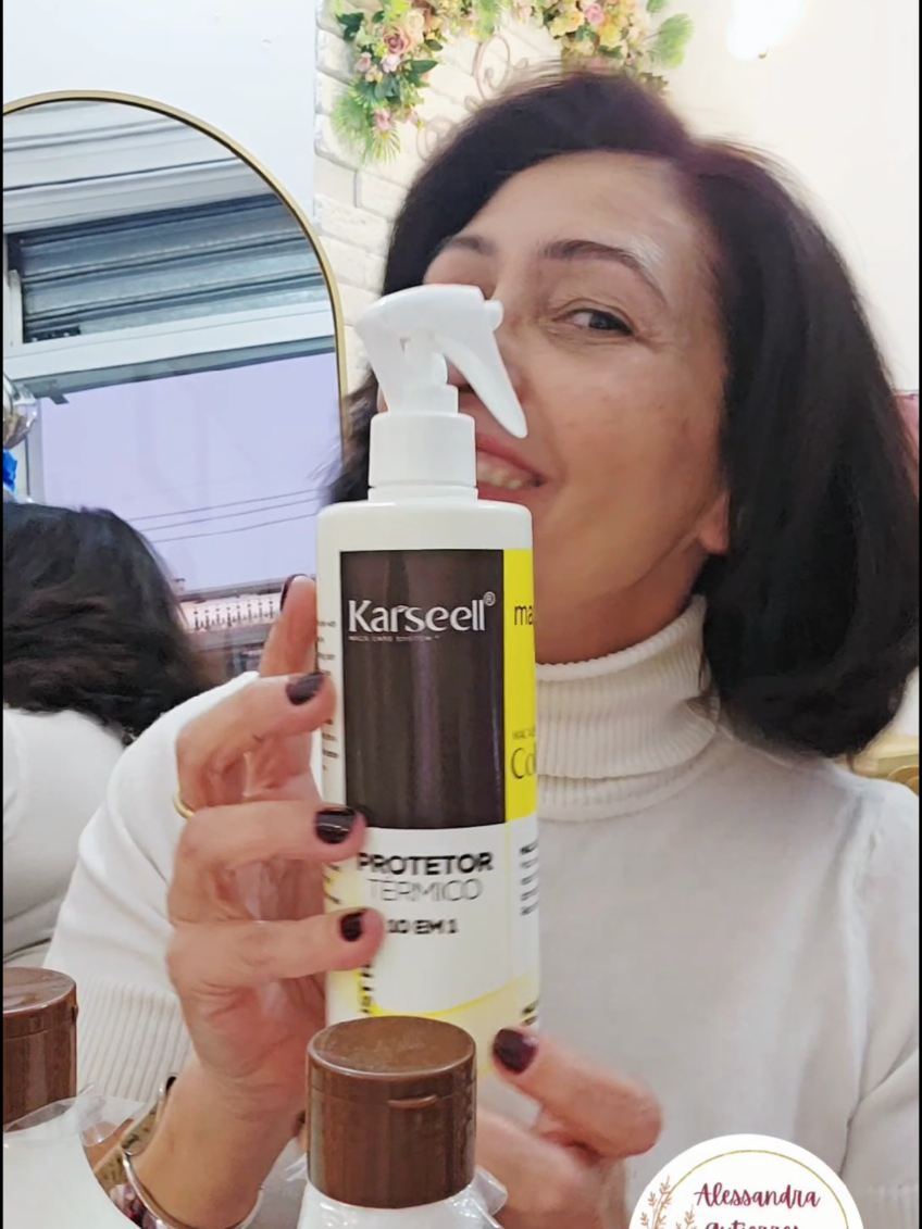 Chegouuuu a Linha Todaaa #sorocaba #cabelo #protetortermico #karseell 