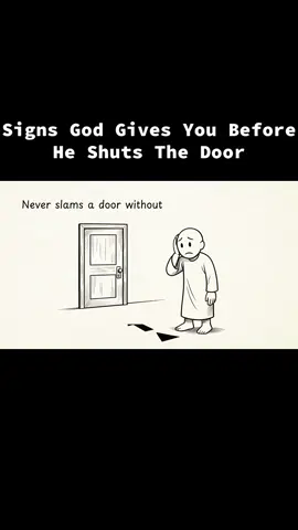Signs God Gives You Before  He Shuts The Door #christianmotivation #FaithFacts #bibleverse #fyp 