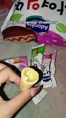 26 pcs creambar strawberry #creambar #creambarchocolate #creambarcone #snack #creambarstrawberry 