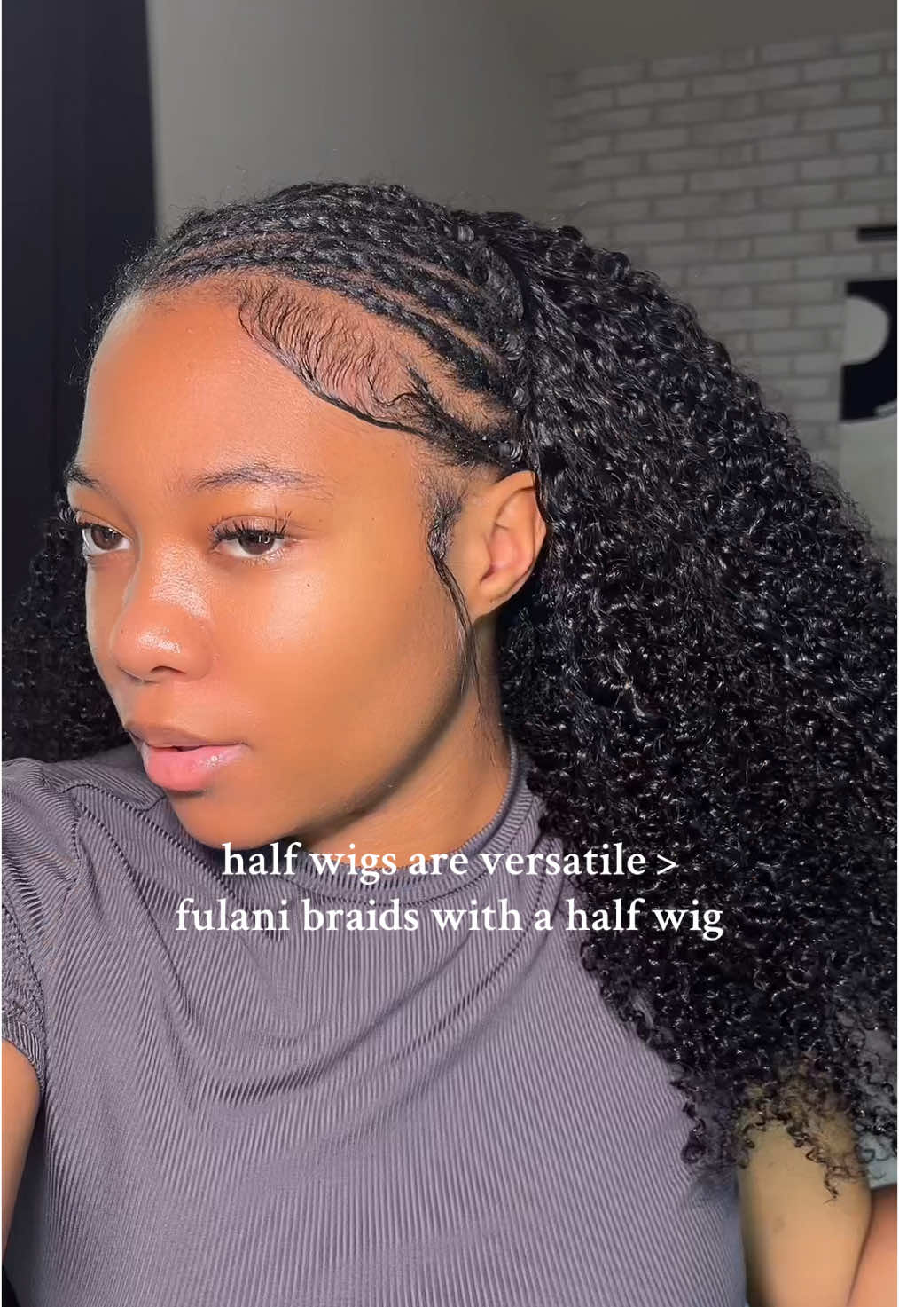 20 inches only $100, best choice @Tahikie Hair Shop #TikTokShopBacktoSchool #RushTok2025 #wiginstall #halfwig #fulanibraids #fulaniquickweave #jaydawaydabraids 