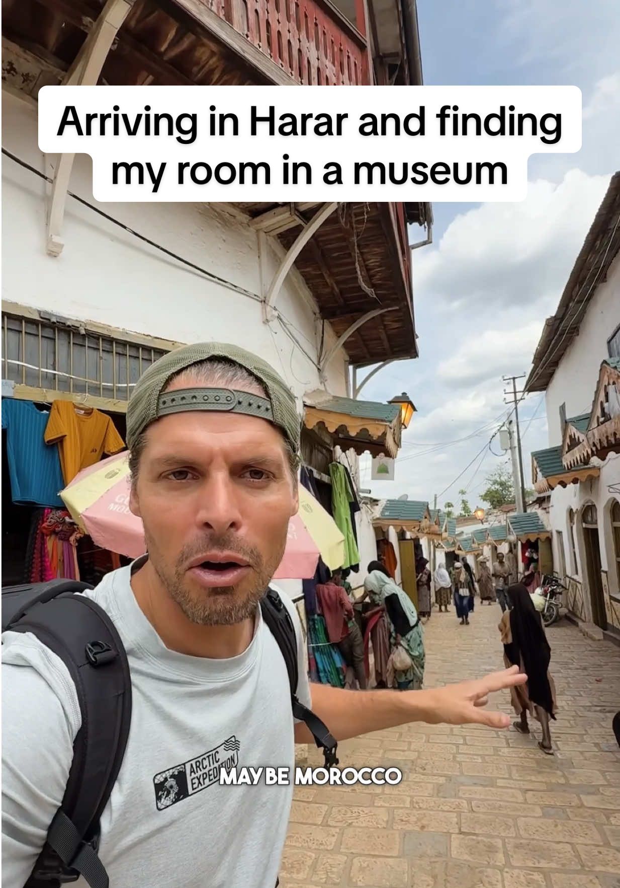 Would you stay overnight in a museum in Harar, Ethiopia? I made the journey from Dire Dawa into the walled city of Harar, one of Ethiopia’s most historic and fascinating places. In just 3 minutes it became my fave plave in Ethiopia! 😍 Hidden in the maze of narrow alleyways, I found a guest room inside Rimbaud’s House. Yes, the same as the museum dedicated to the French poet who lived here in the 1880s. It honestly feels like stepping back in time. The house itself is a piece of history, with carved balconies and colorful glass windows. My room? Traditional, spacious, and with a view over the old town, plus a charming little courtyard downstairs. Staying here is unlike any other hotel in Harar, a very unique experience. It feels more like sleeping inside a living museum, surrounded by stories, culture, and atmosphere that remind me more of the ancient times here in Ethiopia. Harar is already stealing my heart, and this guest house makes it even more special. ❤️ 📍 Harar, Ethiopia — UNESCO World Heritage city 🏡 Rimbaud’s House guest room Loving Ethiopia more and more! ❤️🇪🇹 #ethiopia #travel 
