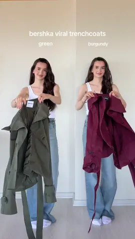bershka viral trenchcoats🧸  #bershka #bershkastyle #bershkatrenchcoat #trenchcoat #viral 