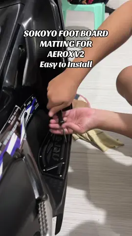 SOKOYO FOOT BOARD FOR AEROX V2 #AeroxFootBoardMatting #DIY #Aerox155