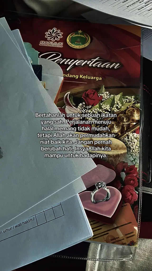 Sabar dan bertahan sampai sah okay ♡ #roadtohalal #quotes #goodvibes #kahwin #fyp 