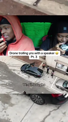 Full drone trolling video on YouTube 😂 #drone #troll 