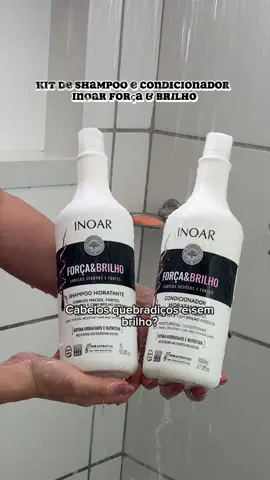 Kit de shampoo e condicionador Inoar!  Deixa o cabelo muito brilhoso e forte! Cabelos quebradiços nunca mais!  ID: BMF-XEA-FRA #shampooecondicionador #kitshampoo #produtosparacabelo #kitdecabelo #cabeloshidratados 