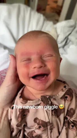 Newborn giggle🤣#baby #newborn #cute #laughing #giggles 