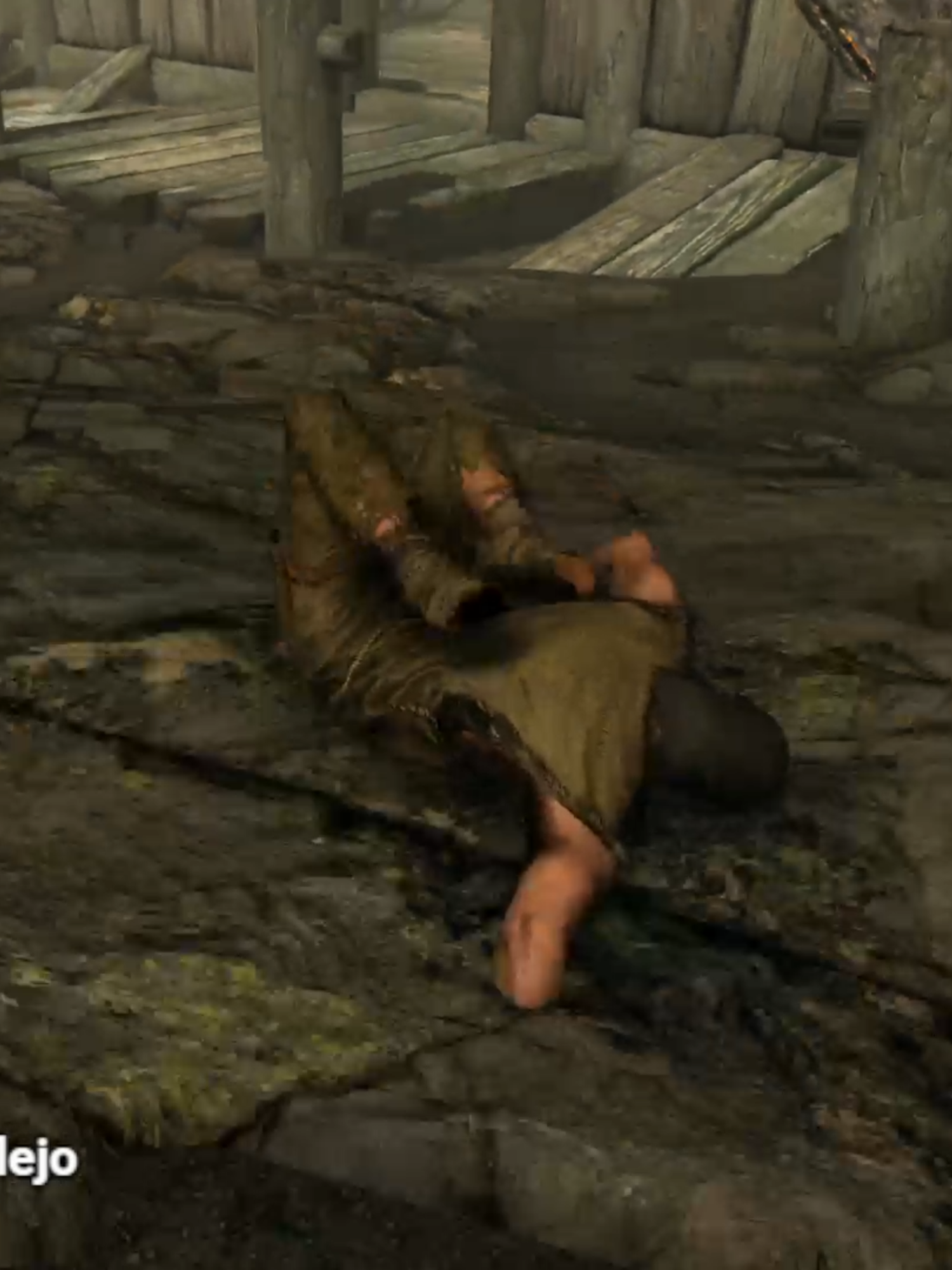 Un pequeño tropiezo en la huida xdd #humor #latam #KICk #skyrim