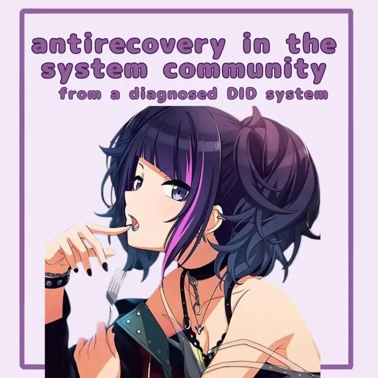 everyone always SAYS the system community is antirecovery, but hardly anyone explains HOW. so here 🙏 -🪁 #diagnoseddid #didsystem #systemtok #systok #systemrecovery 