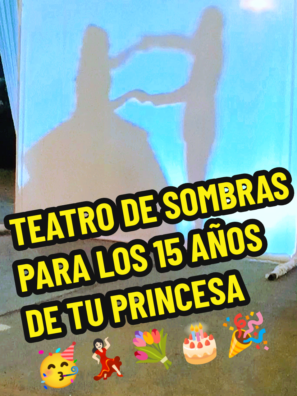 teatro de sombras para 15 años, es una hermosa escenografía que estoy seguro que a más de uno le va a encantar 💐💃🏻🥳 #ElMaestroLuAri #MaestroDeCeremonias #Quinceañera #15Años #Eventos2025 