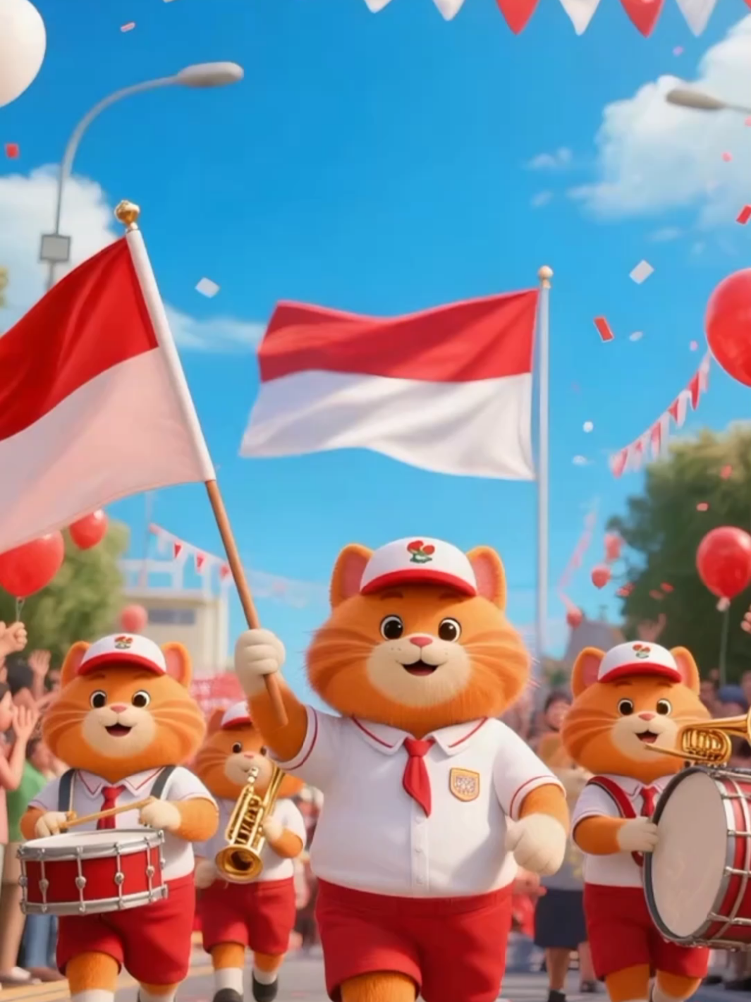 DIRGAHAYU REPUBLIK INDONESIA KE 80 🇮🇩 #17agustus #merdeka #laguanak #lagu17agustus #laguanakindonesia 