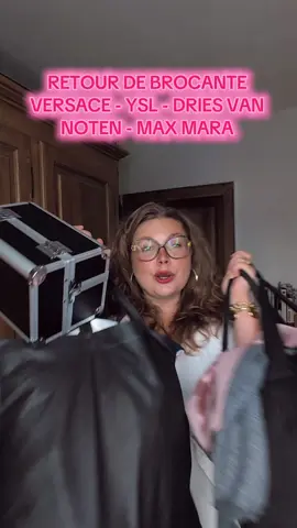 Retour de brocante  Yves Saint Laurent - Burberry - Max Mara - dries van NOTEN  Que des trouvailles incroyables 🤗 #vintage #retourdebrocante #luxury #secondemain #videgrenier 